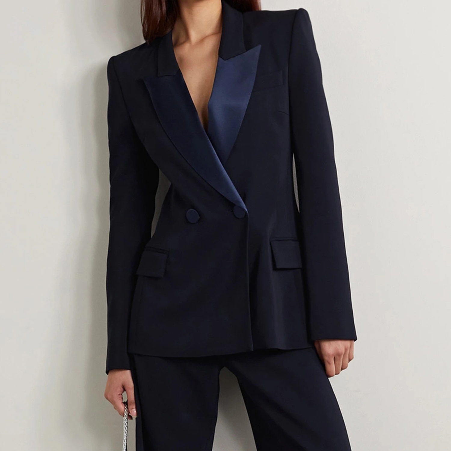 Allingentle Deep Blue Lapel Wo - Womens Blazer recension och pris