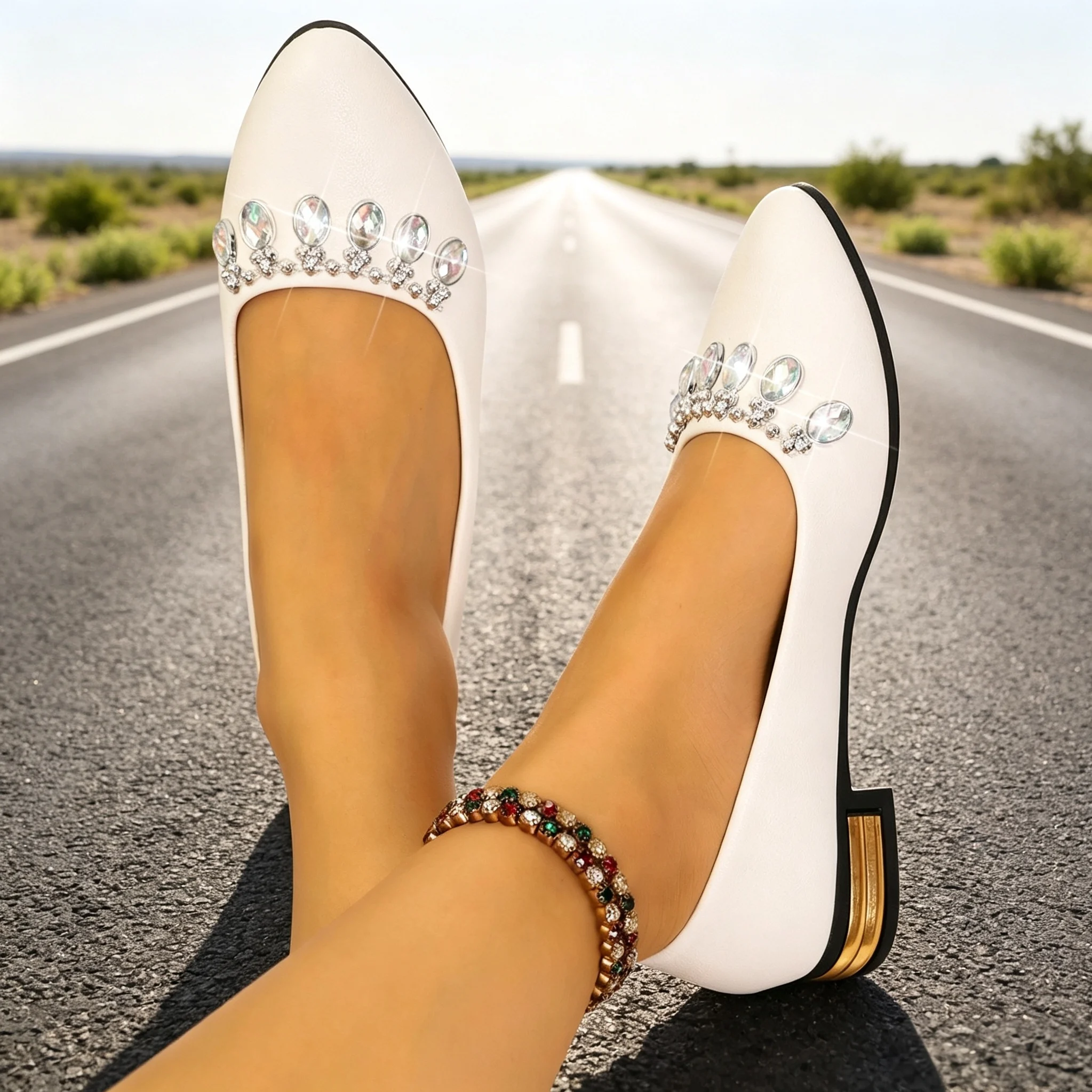 Women Flats Pointed Toe Ballet - Womens Heels recension och pris