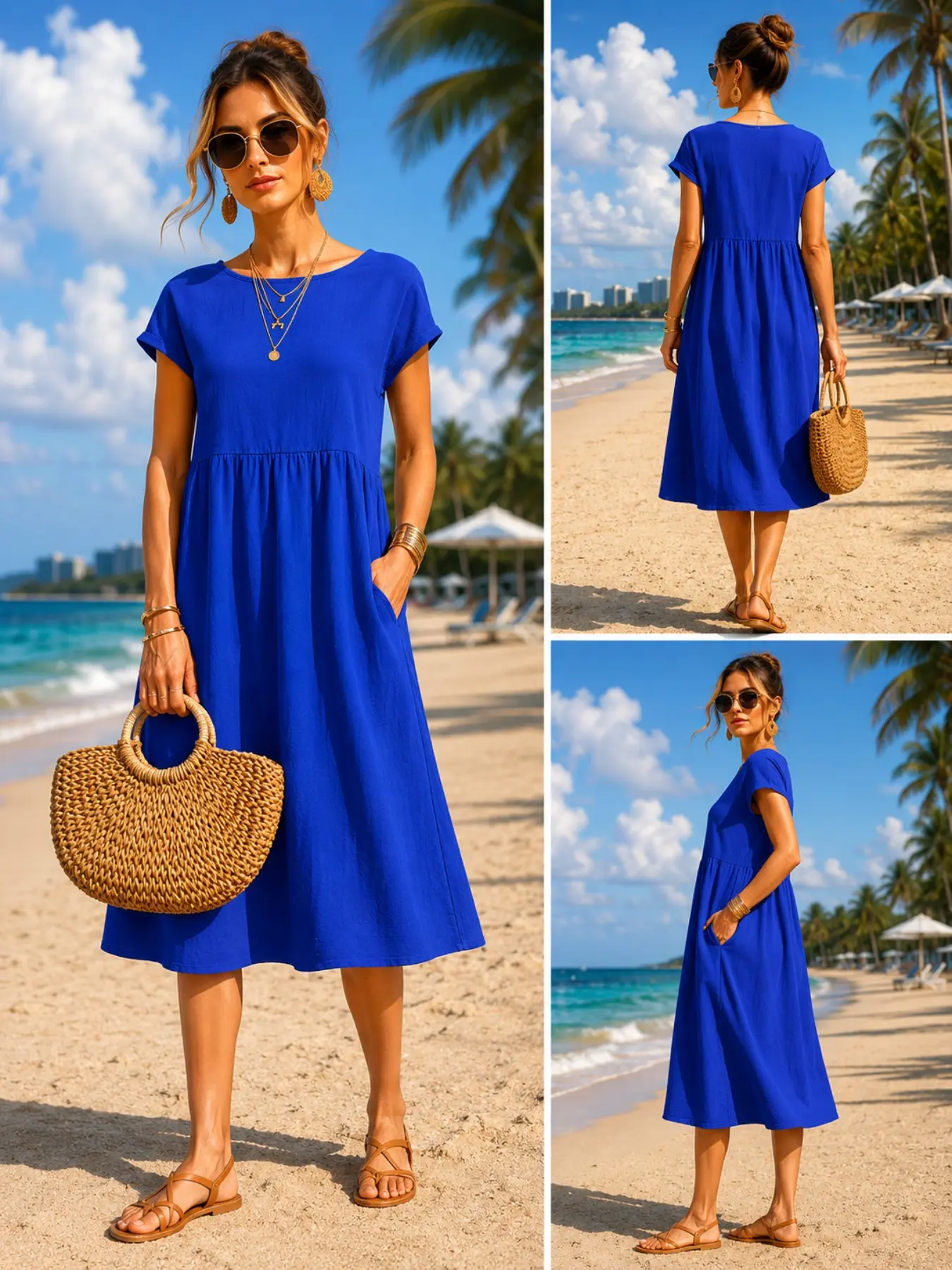 Women’s Casual Midi Dress with - Midi Dress recension och pris